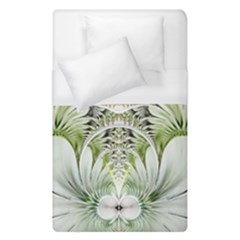 Fractal Delicate White Background Duvet Cover (single Size)