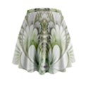 Fractal Delicate White Background Mini Flare Skirt View2