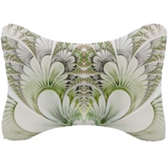 Fractal Delicate White Background Seat Head Rest Cushion