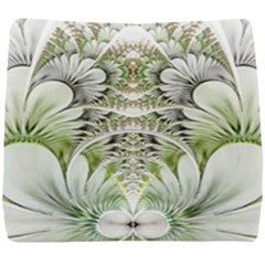 Fractal Delicate White Background Seat Cushion