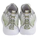 Fractal Delicate White Background Women s Lightweight High Top Sneakers View4