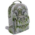 Fractal Delicate White Background Flap Pocket Backpack (Large) View2