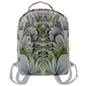 Fractal Delicate White Background Flap Pocket Backpack (Large) View3