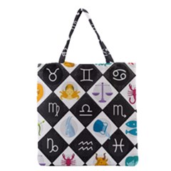 Zodiac Astrology Horoscope Grocery Tote Bag by HermanTelo