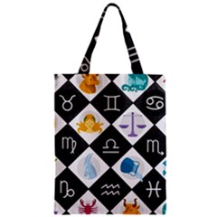 Zodiac Astrology Horoscope Zipper Classic Tote Bag