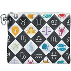 Zodiac Astrology Horoscope Canvas Cosmetic Bag (xxxl)