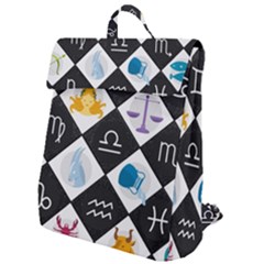 Zodiac Astrology Horoscope Flap Top Backpack