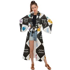 Zodiac Astrology Horoscope Maxi Kimono