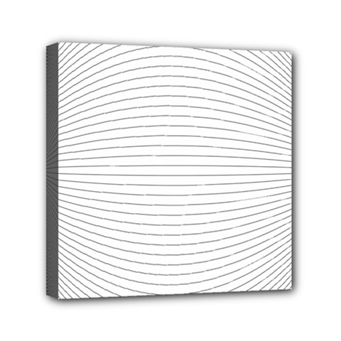 Pattern Background Monochrome Mini Canvas 6  x 6  (Stretched)