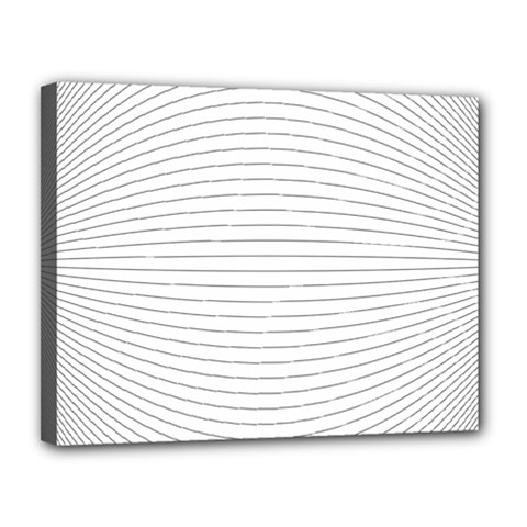 Pattern Background Monochrome Canvas 14  x 11  (Stretched)