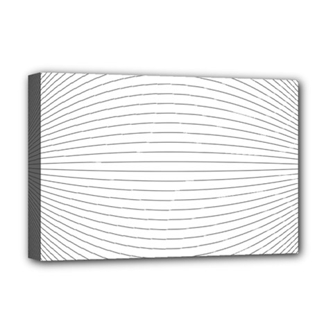 Pattern Background Monochrome Deluxe Canvas 18  x 12  (Stretched)