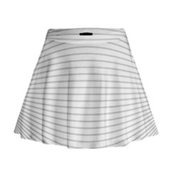 Pattern Background Monochrome Mini Flare Skirt