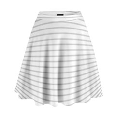 Pattern Background Monochrome High Waist Skirt