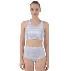 Pattern Background Monochrome Racer Back Bikini Set