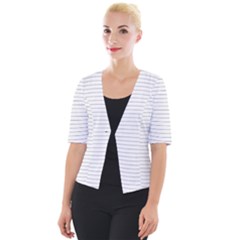 Pattern Background Monochrome Cropped Button Cardigan