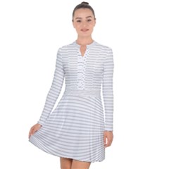 Pattern Background Monochrome Long Sleeve Panel Dress