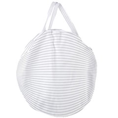 Pattern Background Monochrome Giant Round Zipper Tote