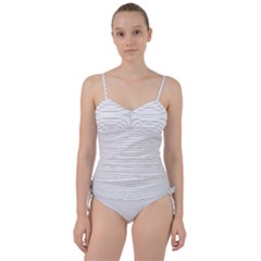 Pattern Background Monochrome Sweetheart Tankini Set