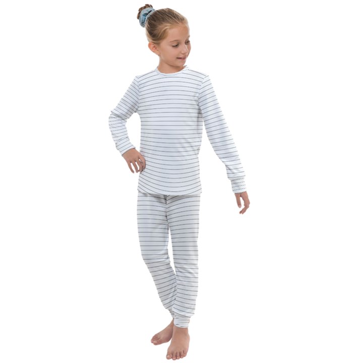 Pattern Background Monochrome Kids  Long Sleeve Set 