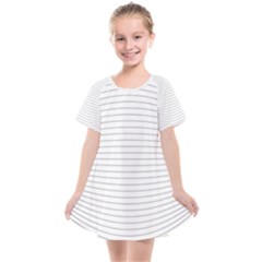 Pattern Background Monochrome Kids  Smock Dress