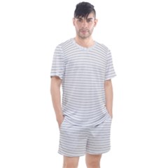 Pattern Background Monochrome Men s Mesh Tee and Shorts Set