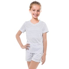 Pattern Background Monochrome Kids  Mesh Tee and Shorts Set