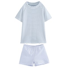 Pattern Background Monochrome Kids  Swim Tee and Shorts Set