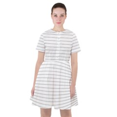 Pattern Background Monochrome Sailor Dress