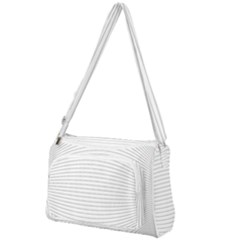 Pattern Background Monochrome Front Pocket Crossbody Bag