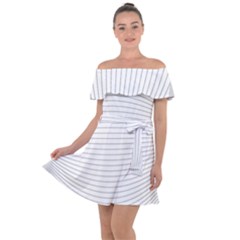 Pattern Background Monochrome Off Shoulder Velour Dress