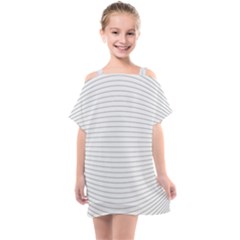 Pattern Background Monochrome Kids  One Piece Chiffon Dress