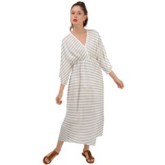 Pattern Background Monochrome Grecian Style  Maxi Dress