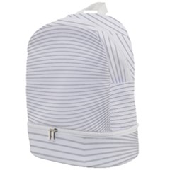 Pattern Background Monochrome Zip Bottom Backpack