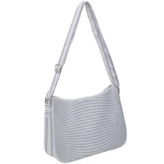 Pattern Background Monochrome Zip Up Shoulder Bag