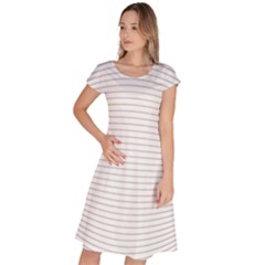 Pattern Background Monochrome Classic Short Sleeve Dress