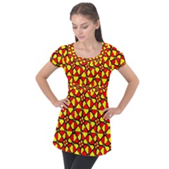 Rby 148 Puff Sleeve Tunic Top by ArtworkByPatrick