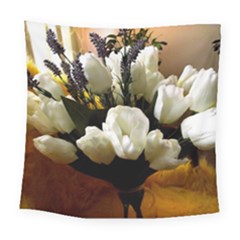 Tulips 1 3 Square Tapestry (large) by bestdesignintheworld