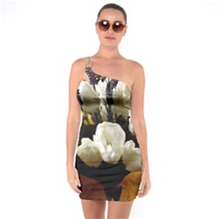 Tulips 1 3 One Soulder Bodycon Dress by bestdesignintheworld