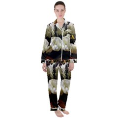 Tulips 1 3 Satin Long Sleeve Pyjamas Set by bestdesignintheworld