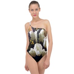 Tulips 1 3 Classic One Shoulder Swimsuit by bestdesignintheworld