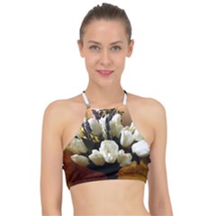 Tulips 1 3 Racer Front Bikini Top