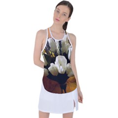 Tulips 1 3 Racer Back Mesh Tank Top