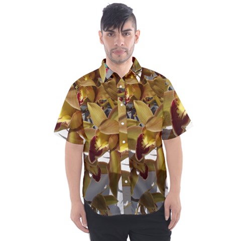 Orchids  1 1 Men s Short Sleeve Shirt by bestdesignintheworld