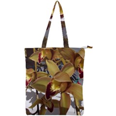 Orchids  1 1 Double Zip Up Tote Bag by bestdesignintheworld