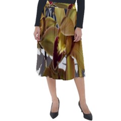 Orchids  1 1 Classic Velour Midi Skirt  by bestdesignintheworld