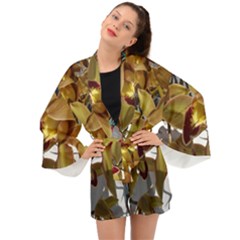 Orchids  1 1 Long Sleeve Kimono