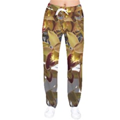 Orchids  1 1 Women Velvet Drawstring Pants