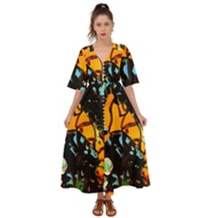 York 1 5 Kimono Sleeve Boho Dress