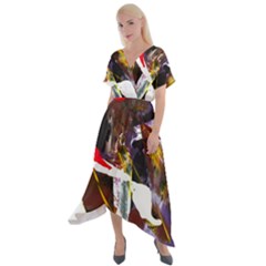 Wildfire 1 1 Cross Front Sharkbite Hem Maxi Dress