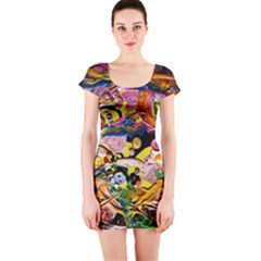 Alice Walk 1 2 Short Sleeve Bodycon Dress by bestdesignintheworld